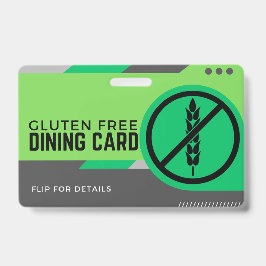 Glutenfreie Speisekarte Ausweis