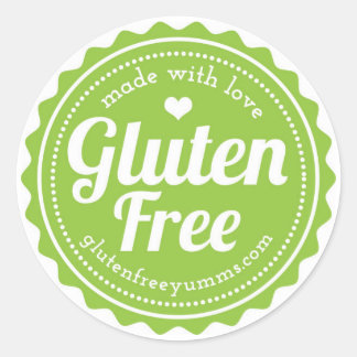 Glutenfreie Sticker — hergestellt aus Liebe