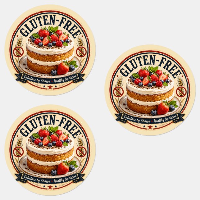 Glutenfreie Torte Etiketten (Gruppe)