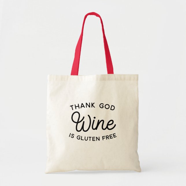 Glutenfreie Weintocktasche Tragetasche (Vorne)
