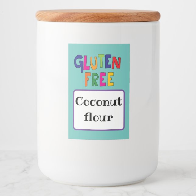 Glutenfreie Zöliakämie Lebensmitteletikett (Vorderseite)