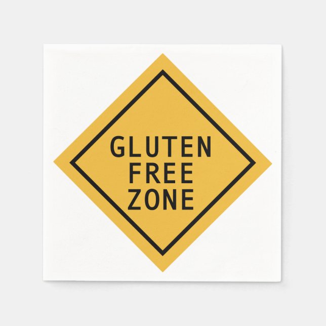 Glutenfreie Zone Serviette (Vorderseite)