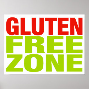 Glutenfreie Zone (Zöliakie) Poster