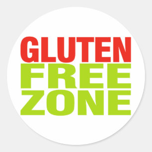 Glutenfreie Zone (Zöliakie) Runder Aufkleber