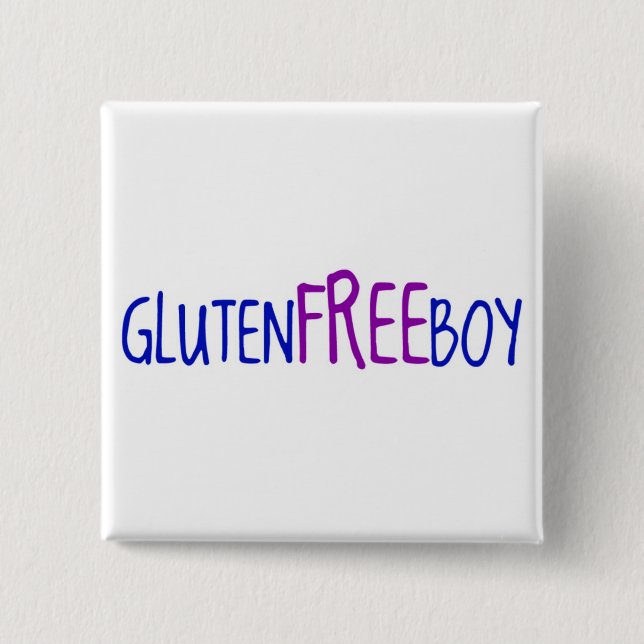 Glutenfreier Junge Button (Vorderseite)