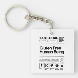 Glutenfreier Mensch Schlüsselanhänger