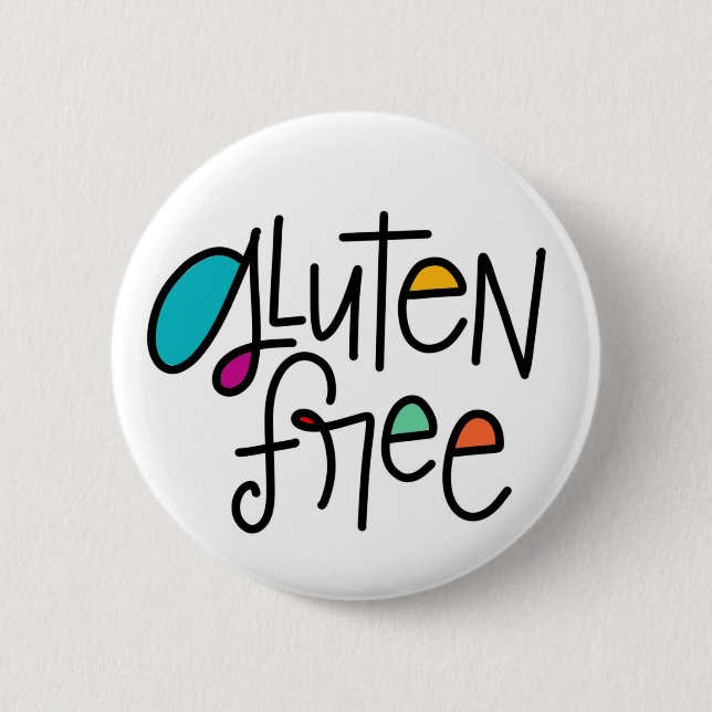 Glutenfreier Pinselknopf Button (Vorderseite)