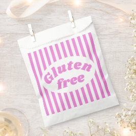 Glutenfreier rosa, weißer Bonbonstreifen Geschenktütchen