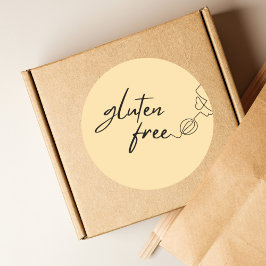 Glutenfreies Backen Runder Aufkleber