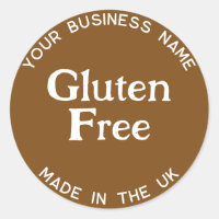 Glutenfreies Gluten Allergy Packaging Label