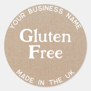 Glutenfreies Gluten Allergy Packaging Label Runder Aufkleber