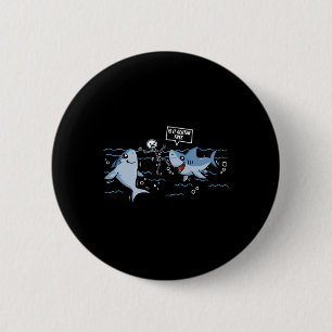 Glutenfreies Hai-Geschenk Celiac-Krankheit Button