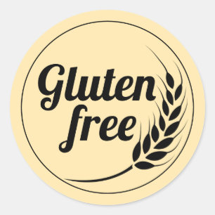 Glutenfreies klassisches Rundkleber Runder Aufkleber