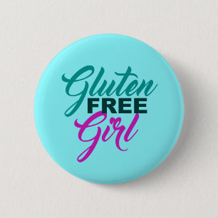 Glutenfreies Mädchen Button