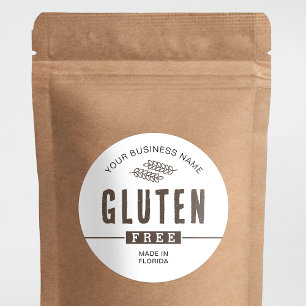 Glutenfreies, modernes Dessertgebäck Runder Aufkleber