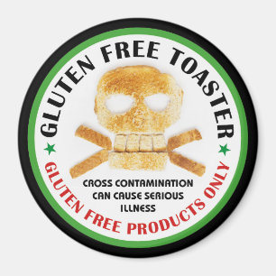 Glutenfreies Toaster Magnet