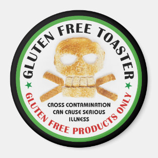 Glutenfreies Toaster Magnet
