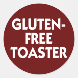 Glutenfreies Toaster Runder Aufkleber
