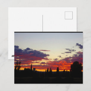 Glutreste der Dämmerungslandschaft Postkarte