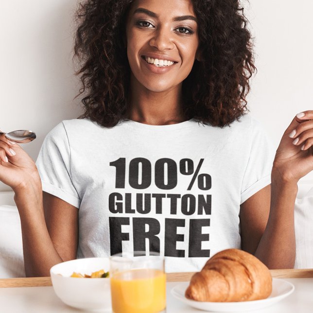 Glutton Free Diät Spaß T-Shirt (Von Creator hochgeladen)