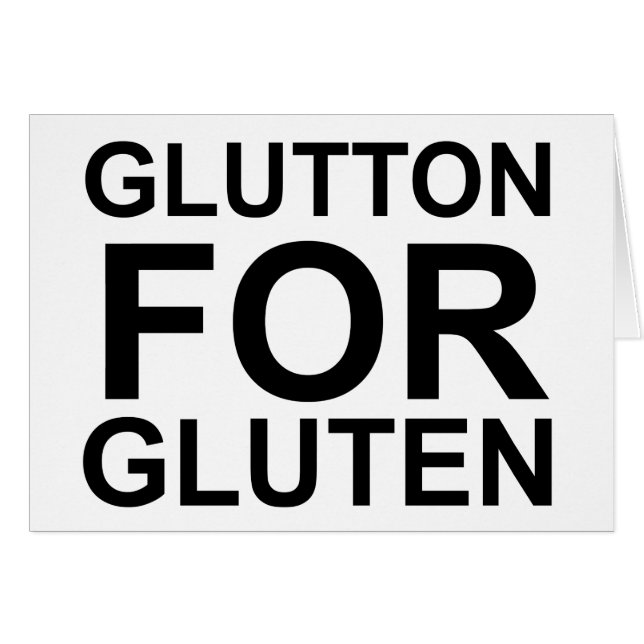 Glutton für Gluten (Vorderseite (Horizontal))