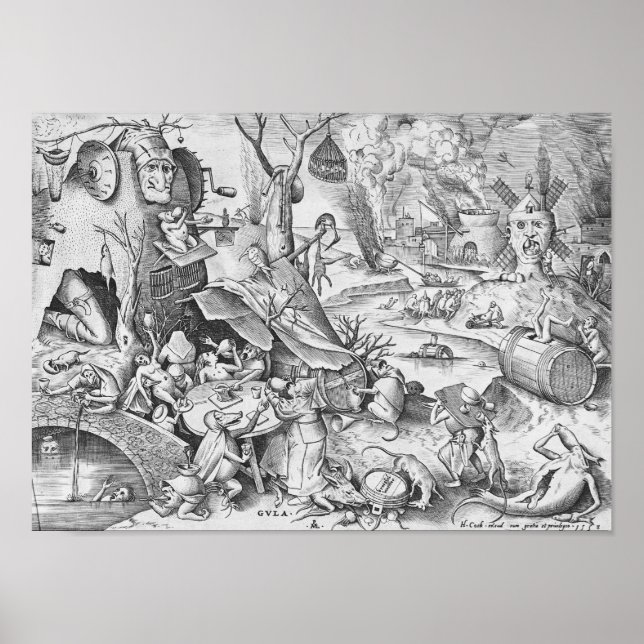 Gluttonie (Gula), Die sieben toten Sünden Poster (Vorne)