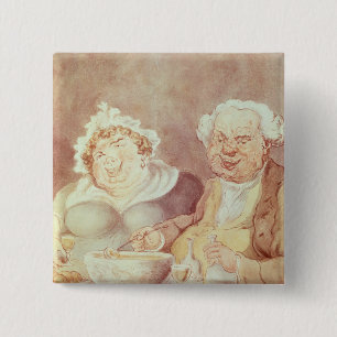 Gluttons, c.1800-05 button