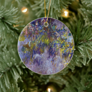 Glyzinie (linke Hälfte) von Claude Monet Keramik Ornament