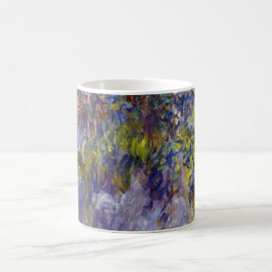 Glyzinie (linke Hälfte) von Claude Monet Tasse