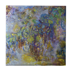 Glyzinie (rechte Hälfte) von Claude Monet Fliese