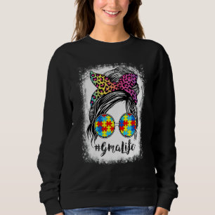 Gma Life Bleached Gma Life Rainbow Leopard Messy B Sweatshirt