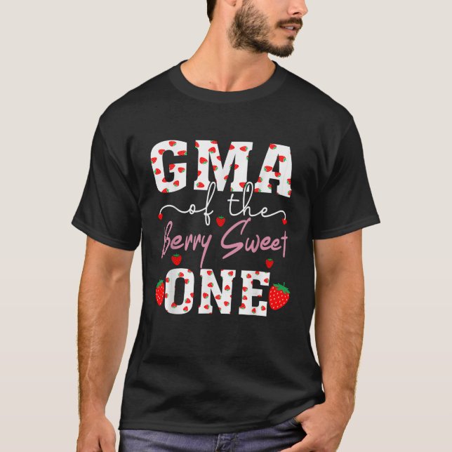 Gma Of The Berry Sweet One Strawberry Grandma  T-Shirt (Vorderseite)