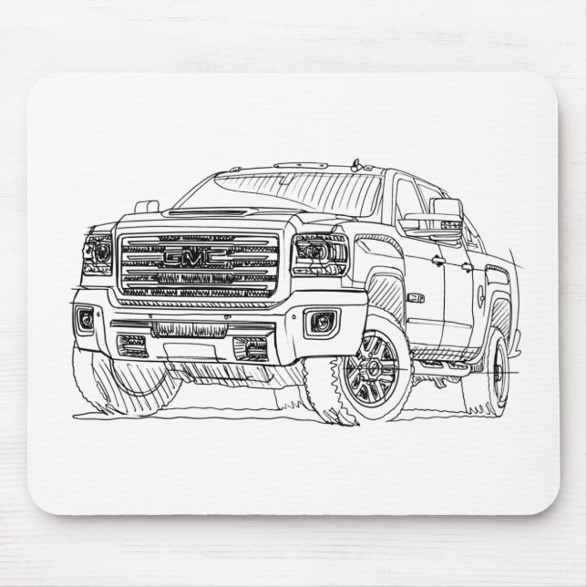 GMC-Sierra HD ATX 2017 Mousepad (Vorne)