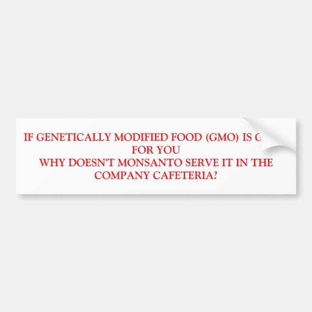 GMO AUTOAUFKLEBER (Vorne)