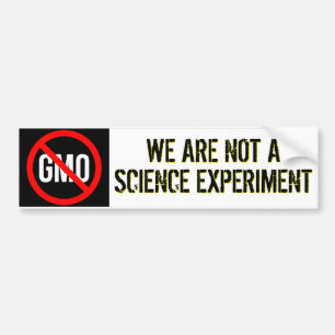 GMO - wir sind nicht ein Wissenschafts-Experiment Autoaufkleber