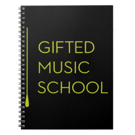 GMS schwarzes Notizbuch Notizblock