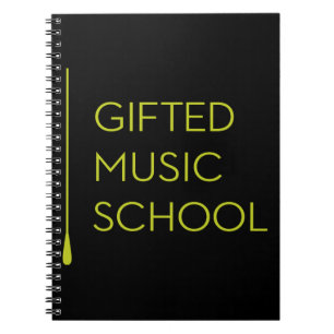 GMS schwarzes Notizbuch Notizblock