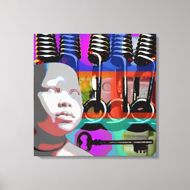 GMT 24 Heures Project Doll Pop Psychedelic Frame S Leinwanddruck (Vorderseite)