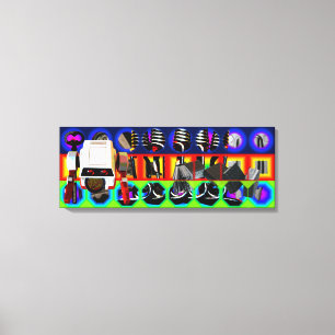 GMT 24 Heures Project Pop Psychedelic Frame Leinwa Leinwanddruck