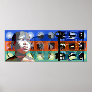 GMT 24 Heures Projekt Puppensteigung Farben Rahmen Poster