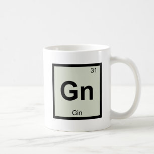 Gn - Gin Chemie Periodisches Tabellensymbol Tasse