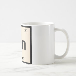 Gn - Gnocchi Chemie Periodensystem-Symbol Tasse