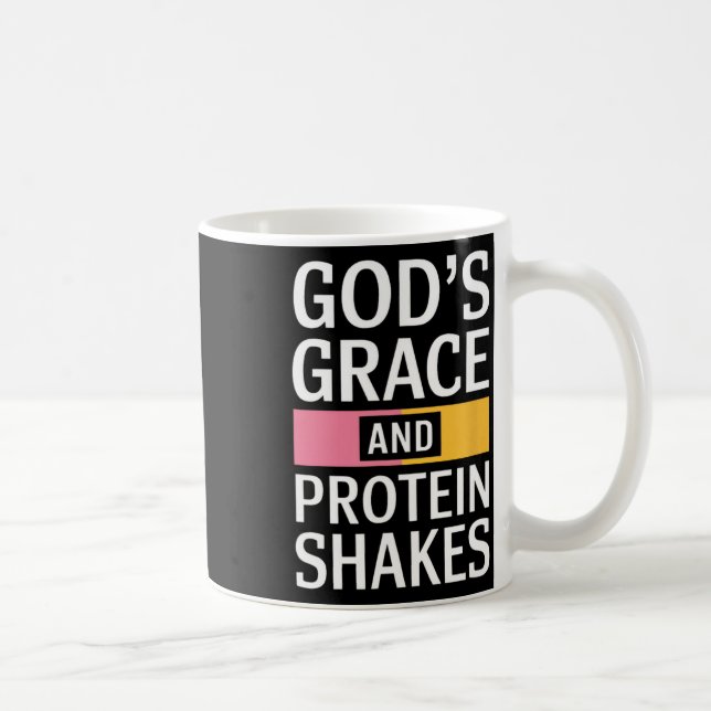 Gnade- und Eiweißschüttler - Christlich Kaffeetasse (Rechts)