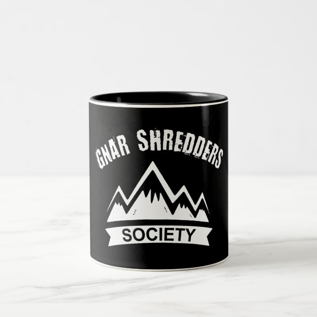 Gnar Shredders Society Zweifarbige Tasse (Mittel)