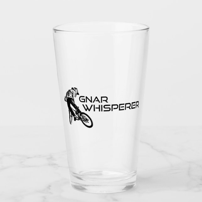 Gnar Whisperer Mountain Biking Glas (Vorderseite)