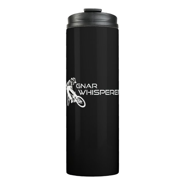 Gnar Whisperer Mountain Biking Thermosbecher (Vorderseite)