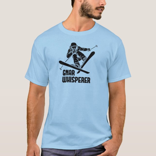 Gnar Whisperer Skiing T-Shirt (Vorderseite)