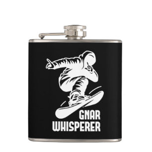 Gnar Whisperer Snowboarding Flachmann