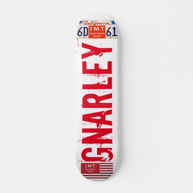 GNARLEY Skateboard, 7¾ Zoll Deck Skateboard (Vorne)