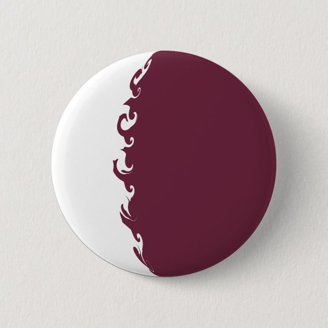 Gnarly Flagge Qatars Button (Vorderseite)
